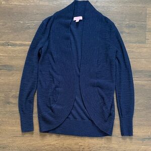 Lilly Pulitzer Deep Blue Open Cardigan